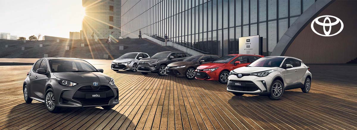 Verschiedene Toyota Modelle Hybrid